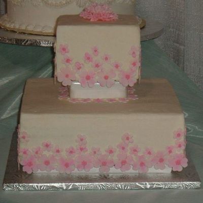 Pink Square Floral