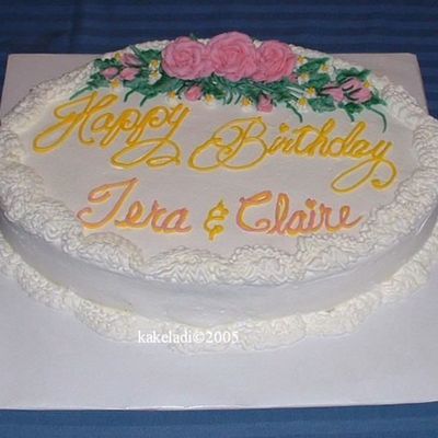 Buttercream Oval Floral