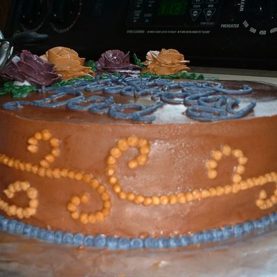 Dad's Birthday Cake - Side View