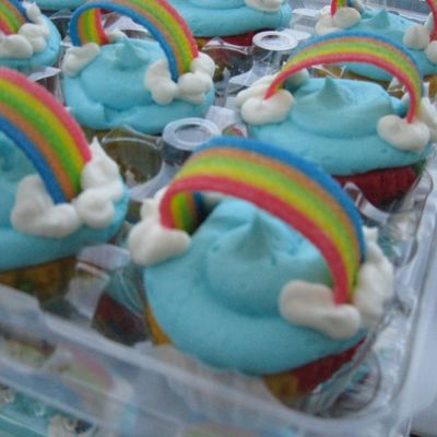Rainbow Cupcakes