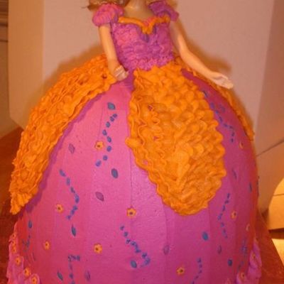 3D Diamond Castle Barbie Cake