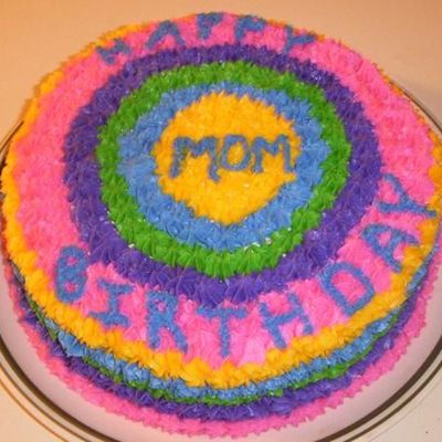 Rainbow Mom Cake