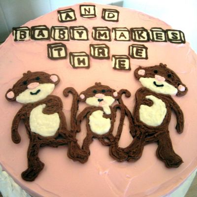 Baby Shower Monkey Cake