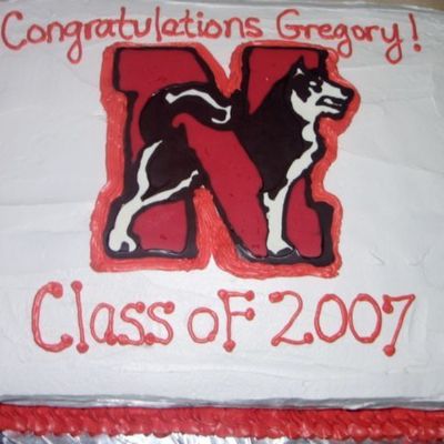Northeastern University Graduation Cake