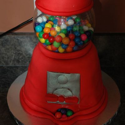 1St Gumball Machine Cake