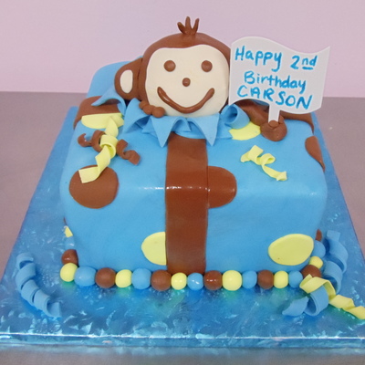 Monkey Birthday Cake