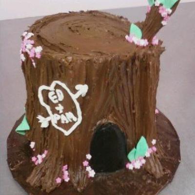 Tree Stump Cake