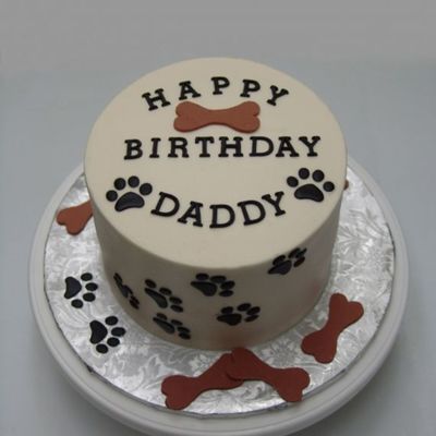 Dog Paw Print Cake