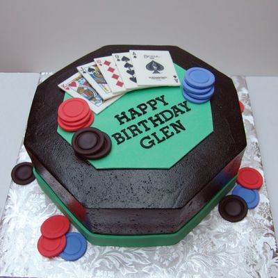 Poker Cake