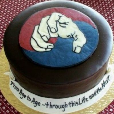 Business Logo Grooms Cake