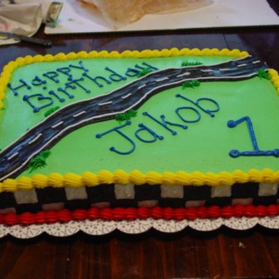 Race Car Theme Cake