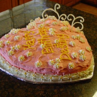 Strawberry Heart Shape Cake