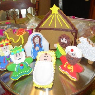 Christmas Cookies, Wilton Nativity Set