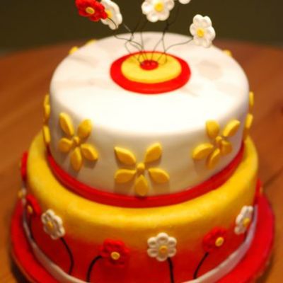 Fun Flowers Cake