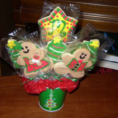 New Baby Christmas Cookie Bouquet