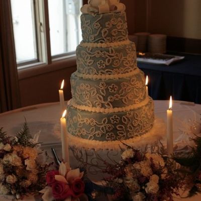 Blue Wedding Cake