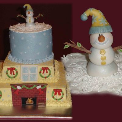 Snowman-Fireplace