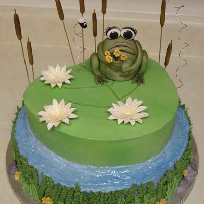 Frog N Flowers