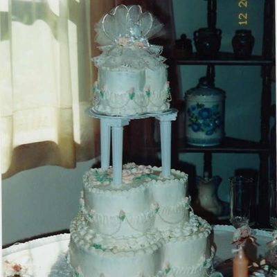 Heart Shaped Wedding Cake