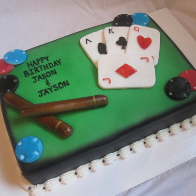Poker Cake