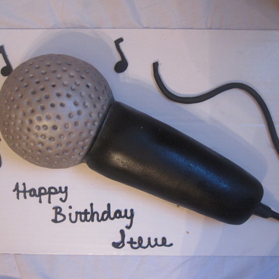 Microphone Cake Karaoke