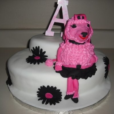 Pink Poodle Cake