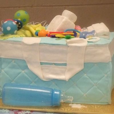 Blue Diaper Bag