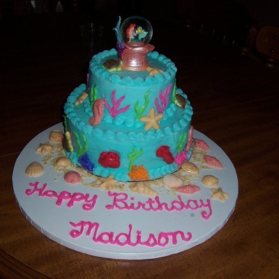 Little Mermaid Birthday Cake