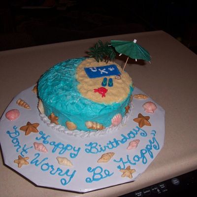 Beach Cake - Birthday