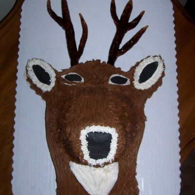Deer Head Birthday Cake
