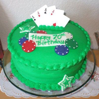 Poker Cake