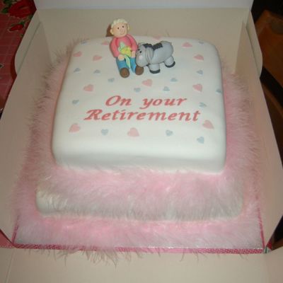 2 Tier Retirement Cake