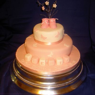 Girls Christening Cake