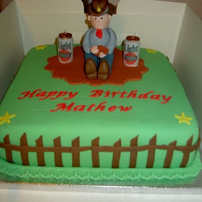 Cowboy Birthday Cake