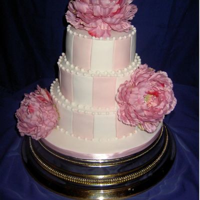 Peony Wedding Cake