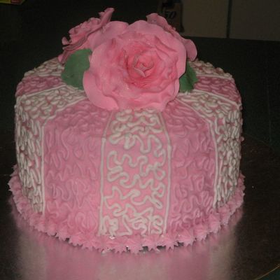 Roses And Cornelli Lace