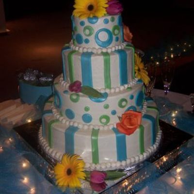 Tropical Wedding Cake