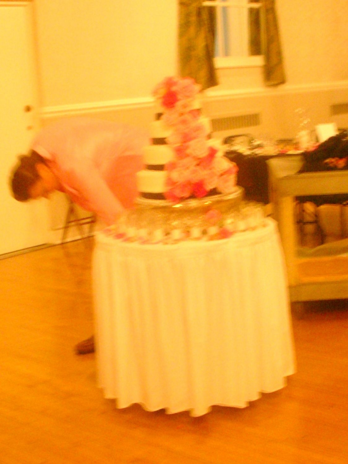 Black Ribbon Pink Roses