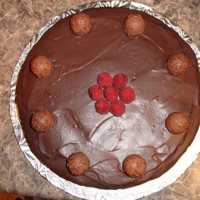 Dark Chocolate Raspberry Torte