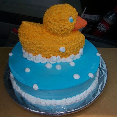 Rubber Duck In Bubbles