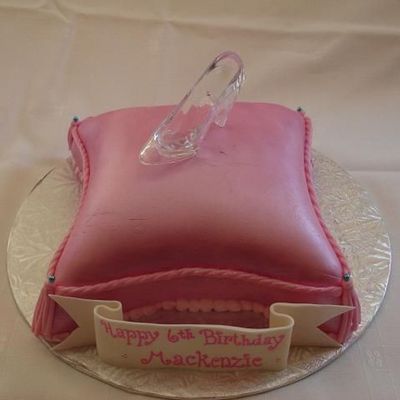 Mackenzie's Glass Slipper On A Pillow