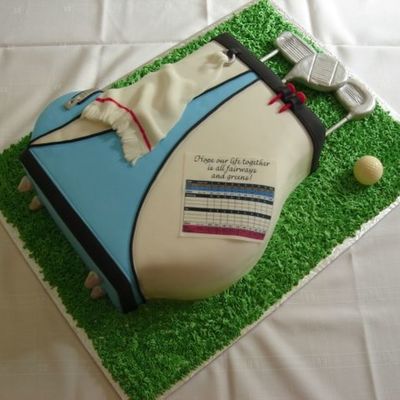 Golf Bag Groom's Cake