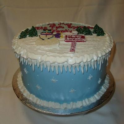 Snowman Christmas Cake (View 1)