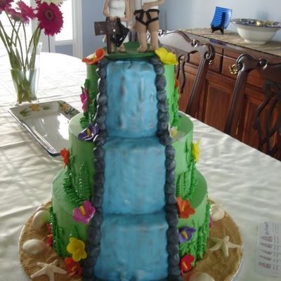 Tropical Wedding Cake