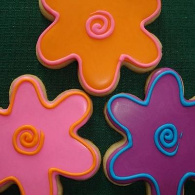 Retro Flower Cookies