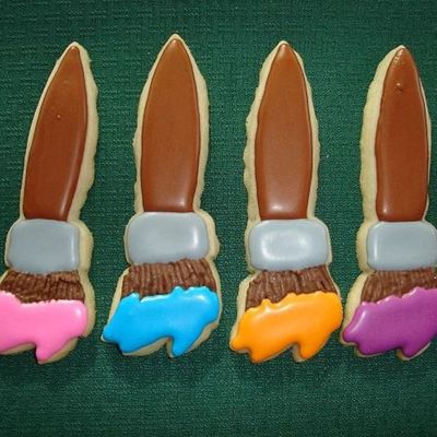 Paint Brush Cookies