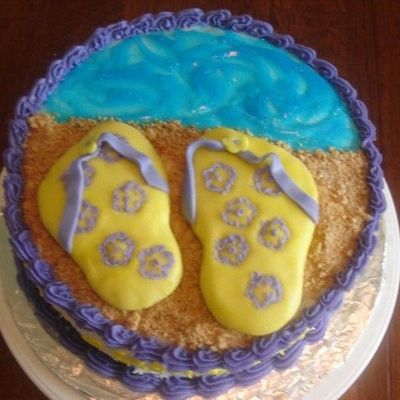 Summer's Here Flip Flops