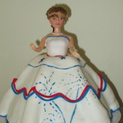 Fourth Of July Doll Cake