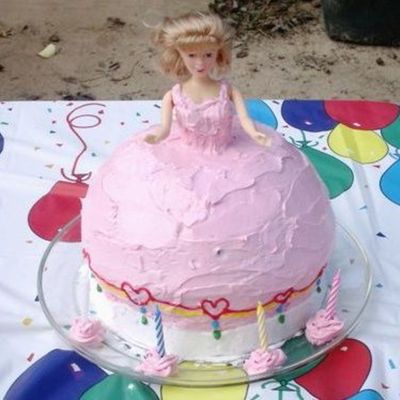 Doll Cake Decorated By My Daughter.