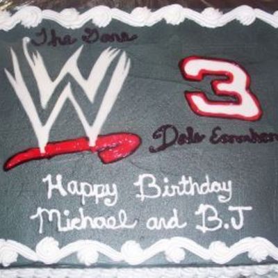 Wwe And Dale Earnhardt Cake!